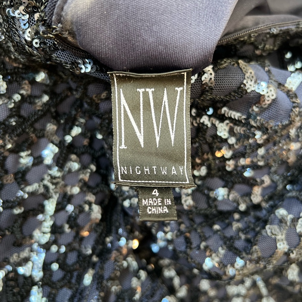 Nightway, A V-Neck W/ An Array Of Sequin Embellis… - image 8